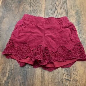 Red shorts size Small
